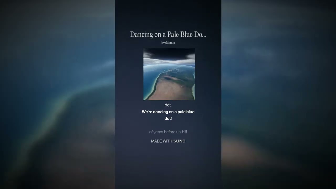 Dancing on a Pale Blue Dot
