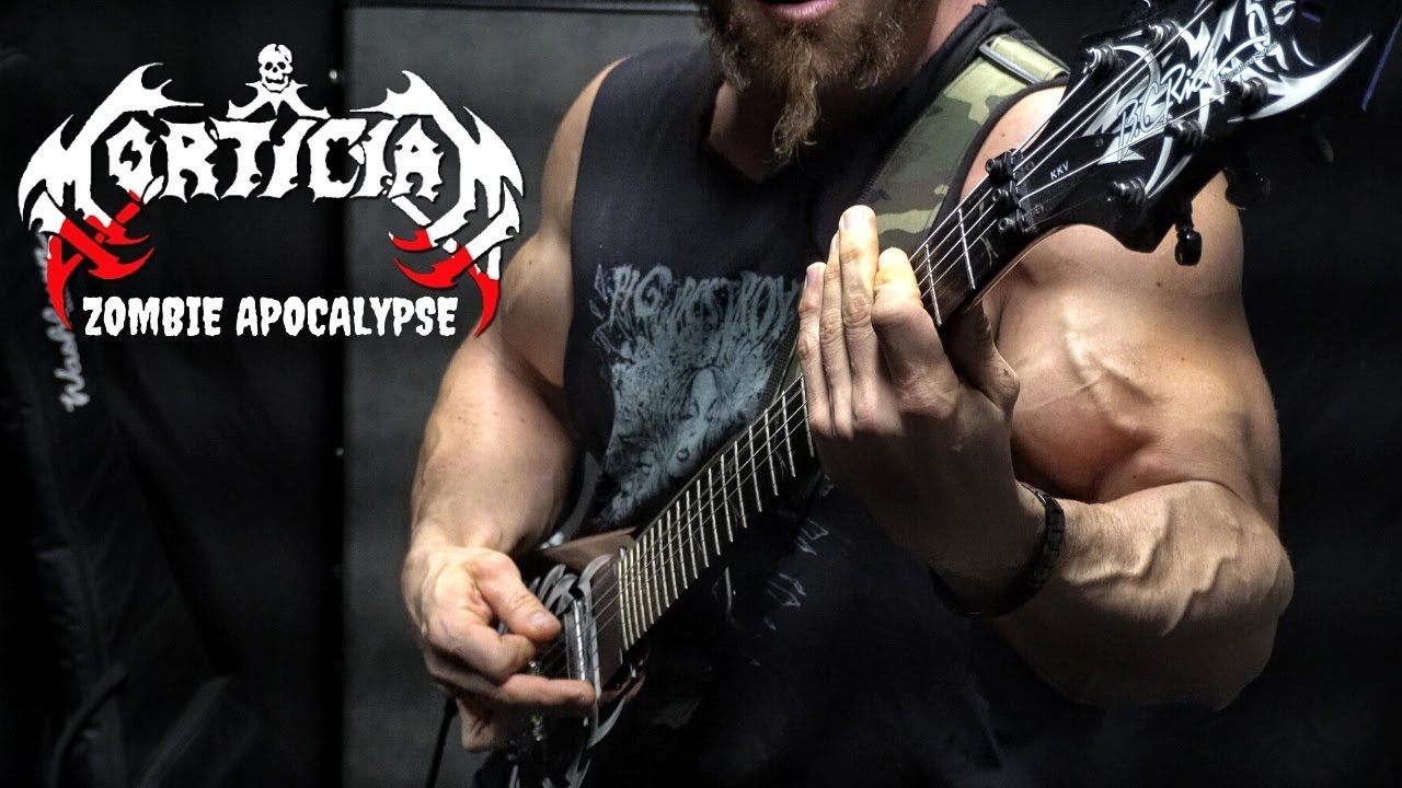 MORTICIAN - ZOMBIE APOCALYPSE Guitar Cover By Kevin Frasard