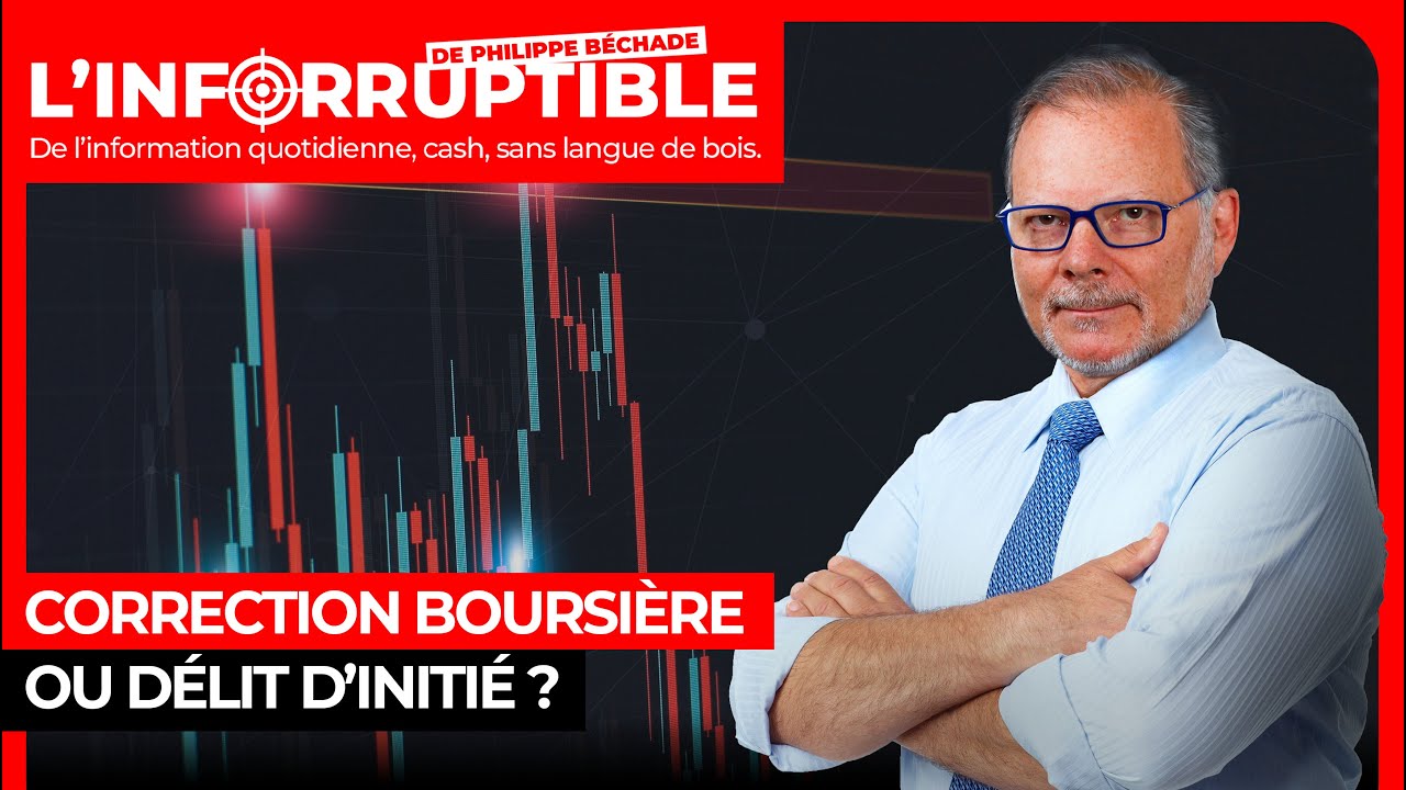 Correction boursière ou délit d’initié ?
