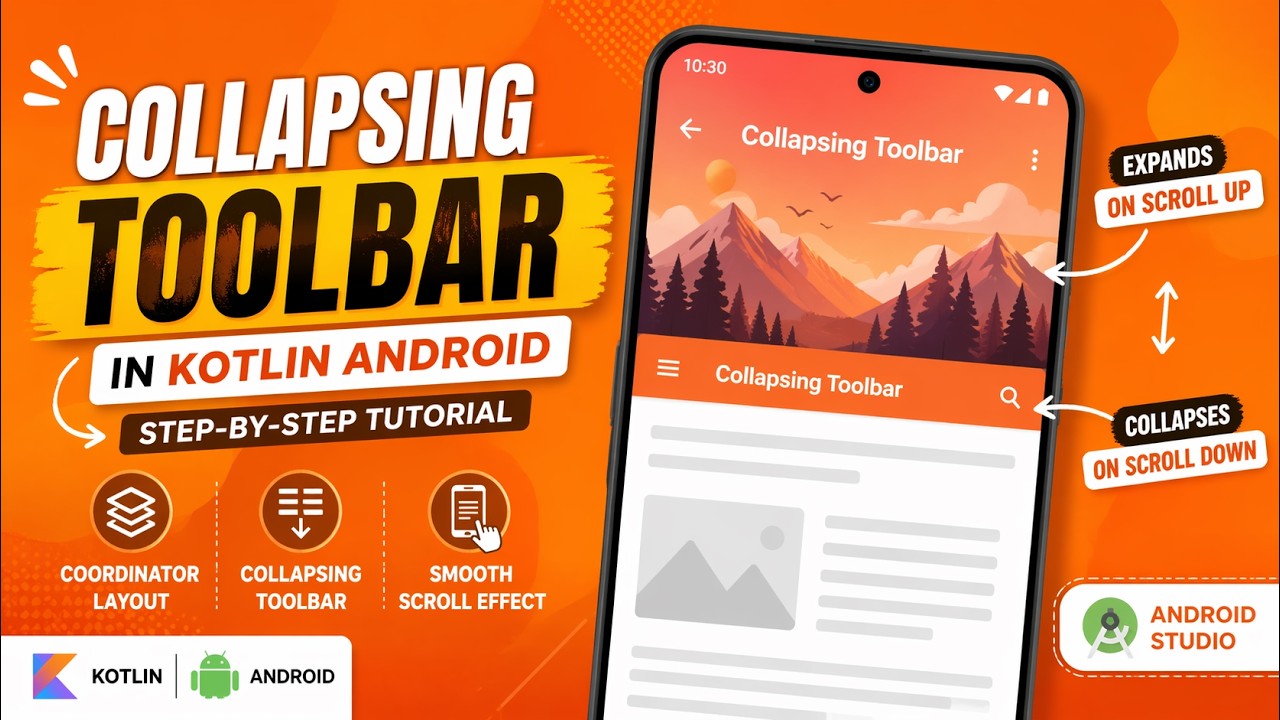 ANDROID - COLLAPSING TOOLBAR || TUTORIAL IN KOTLIN