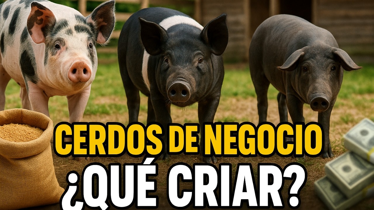 Cerdos de Negocio  Pietrain, Hampshire o Ibérico ¿Qué Criar