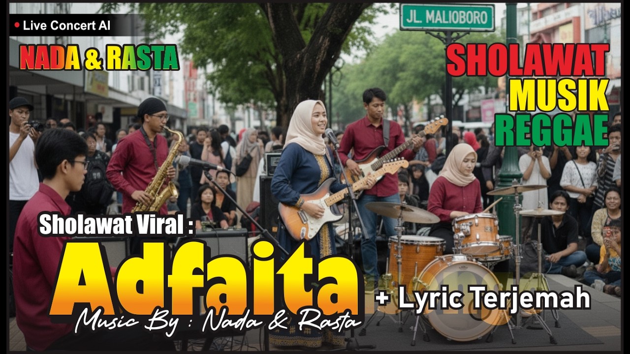 Viral! Sholawat Versi Reggae Di Jalanan Jogja - Adfaita bikin hati adem
