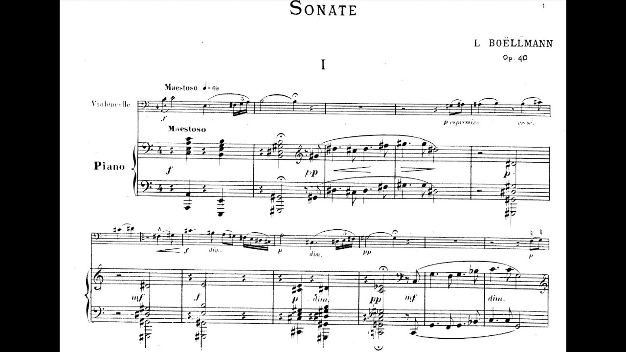 Léon Boëllmann - Cello Sonata, Op.40