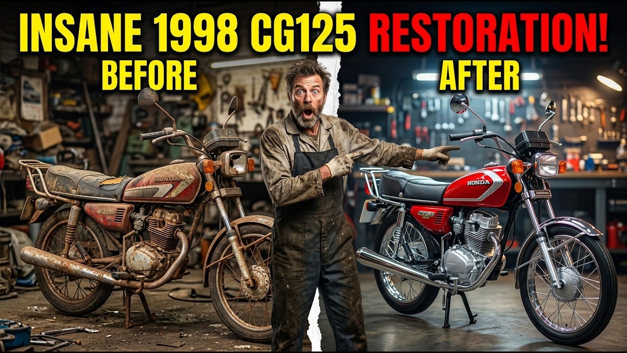 I Restored a Rusty 1998 Honda CG125 After 20 Years | Full Process
