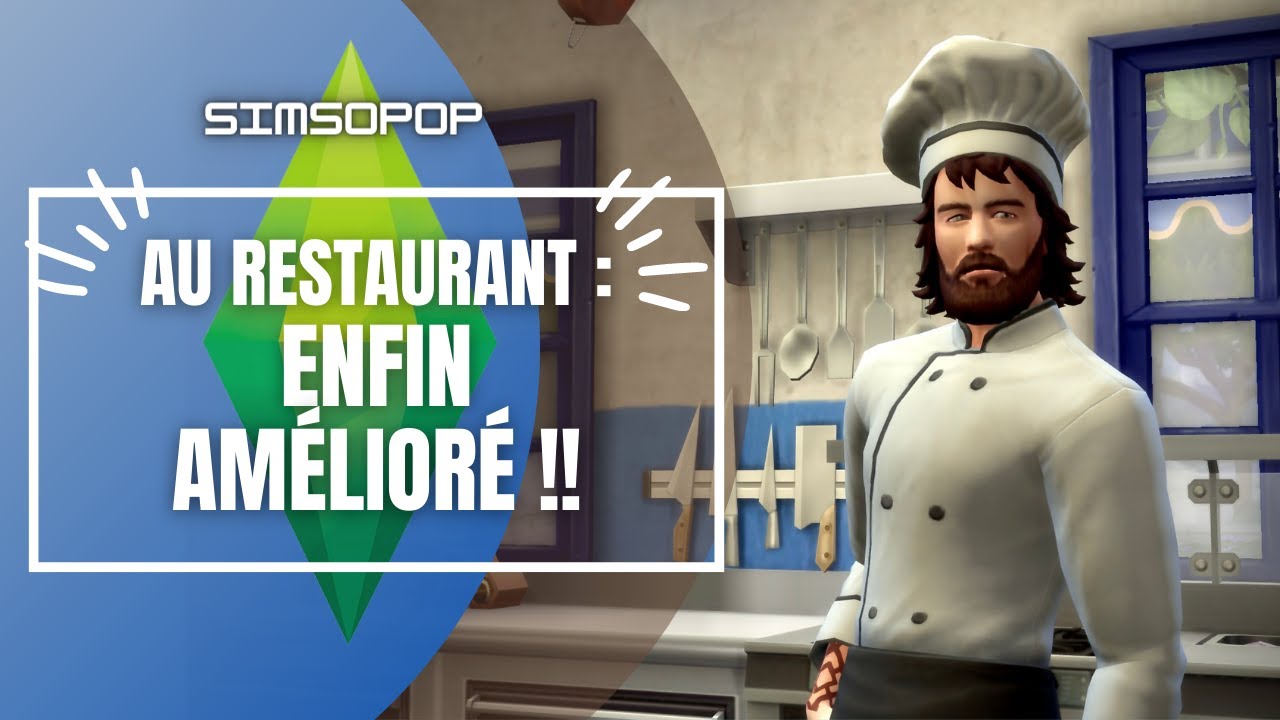 Je redécouvre le pack Au Restaurant avec le mod Carl's Dine Out Reloaded | SIMS 4