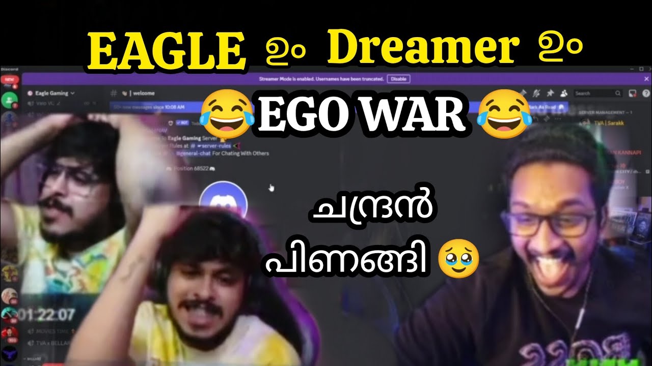 EGO WAR 😂‼️EAGLE vs DREAMER😂 ചന്ദ്രൻ പിണങ്ങി🥹 #eaglegaming #txagamingyt #tva #gta5