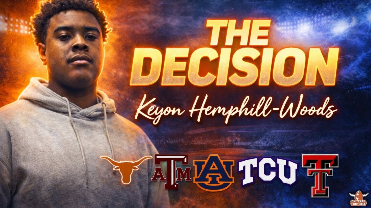 Keyon Hemphill-Woods' LIVE Commitment Ceremony! | Who Will He Choose? | Texas Longhorns Recruiting