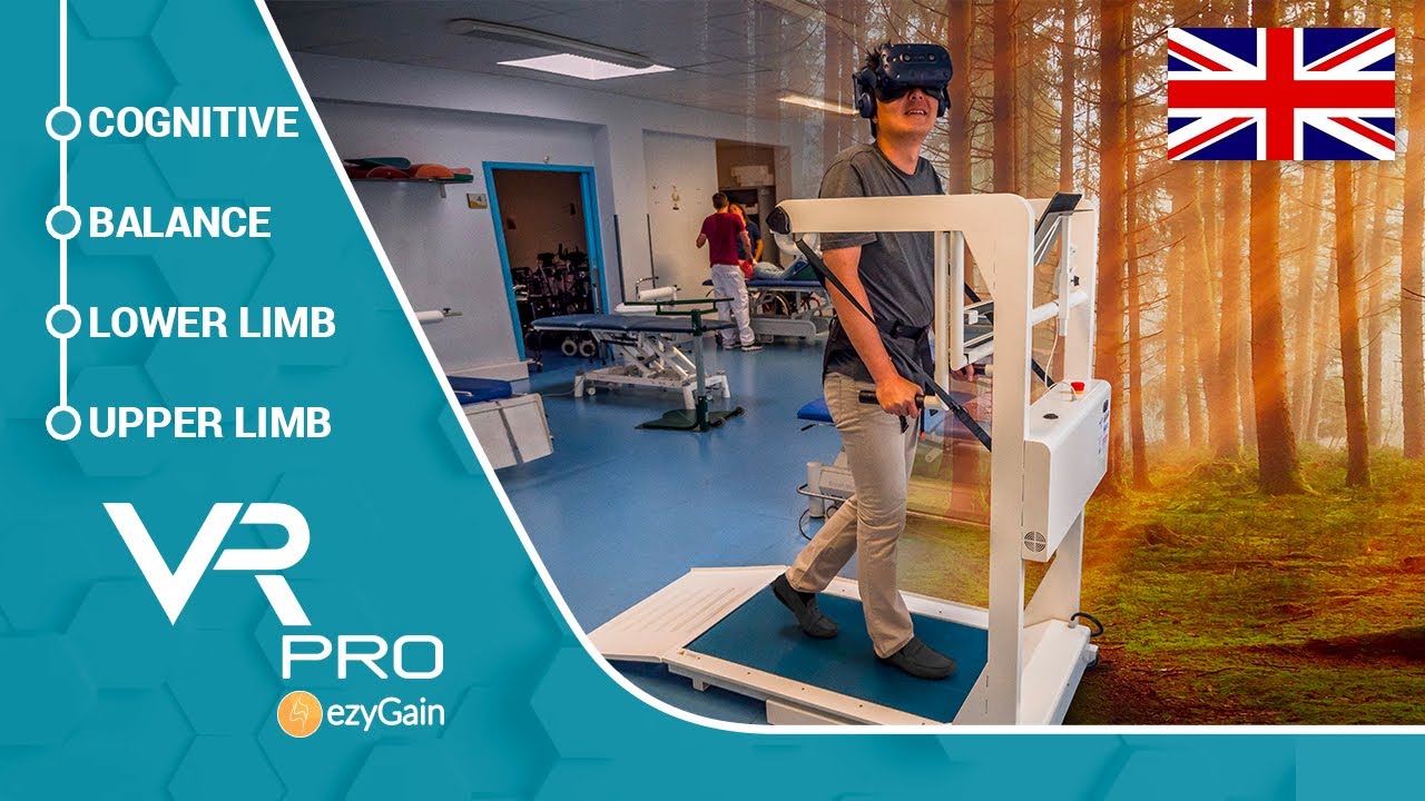 EzyGain VR Pro - Gait and balance rehabilitation, upper limb and virtual reality
