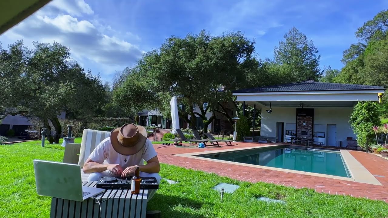 Melodic House Poolside Mix in Sonoma (Tinlicker, RÜFÜS DU SOL, Lane 8) — 4K