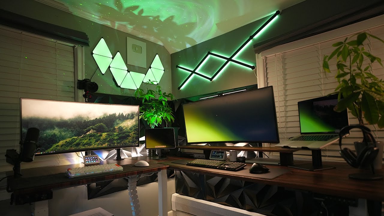 Ultimate Gaming PC + Mac Hybrid Desk Setup!