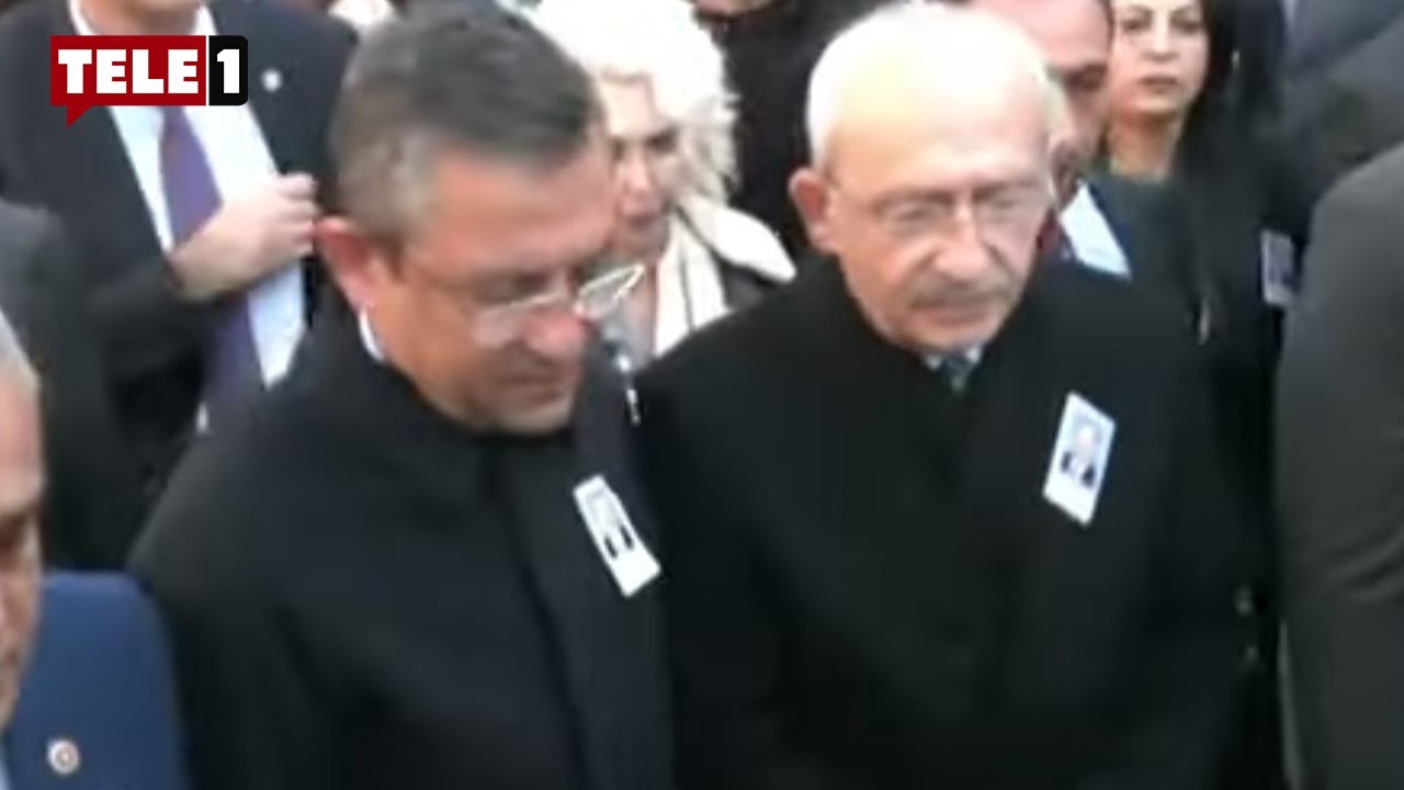 Özgür Özel ve Kılıçdaroğlu Yaşar Okuyan'ın cenaze töreninde yan yana