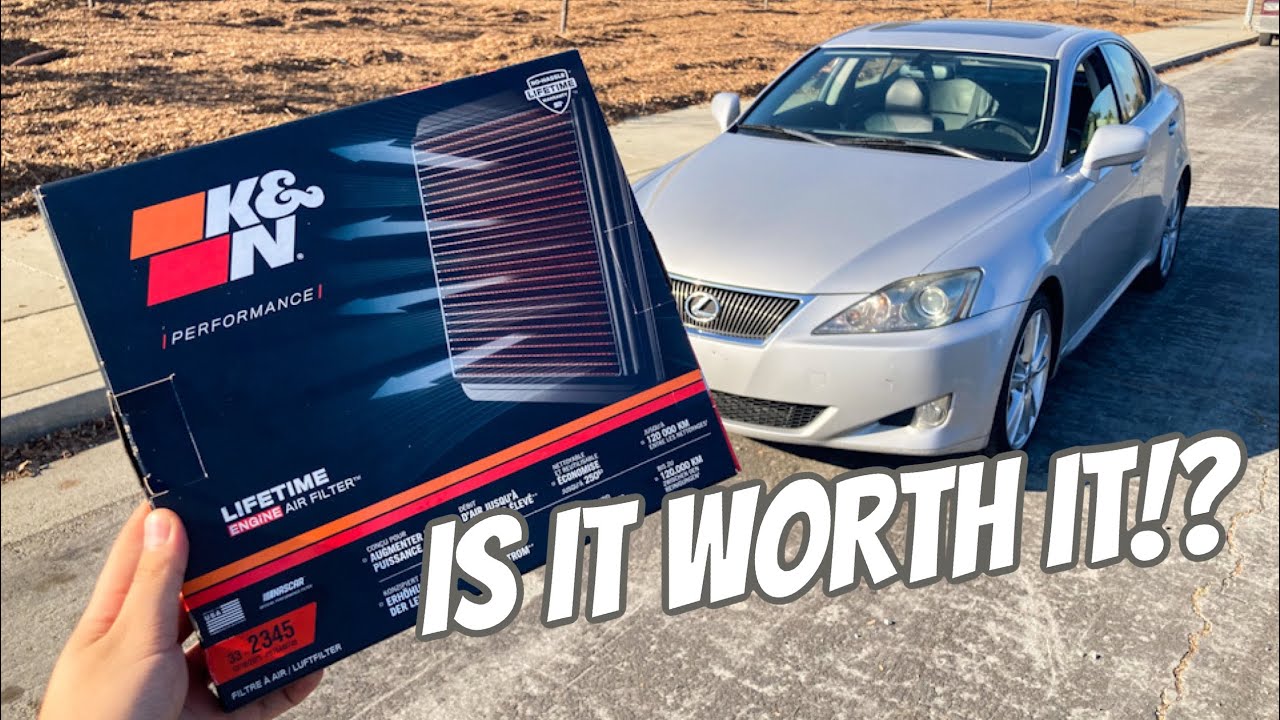 K&N Air Filter Install | 2006 Lexus IS250