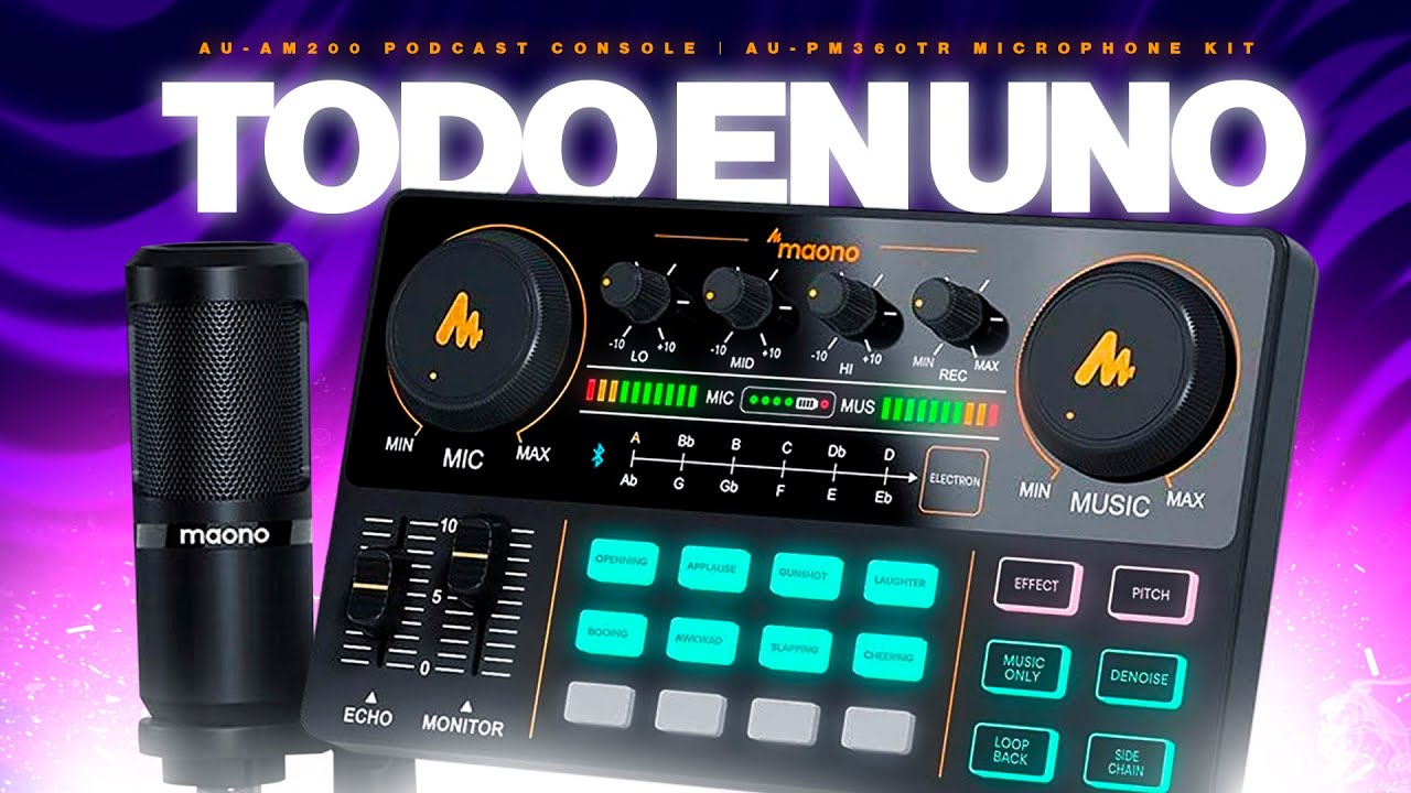 ¡Mezclador con Autotune, Extractor Vocal, Reductor de Ruido, y MUCHOS FX MÁS! | MAONO CASTER LITE🎤😍