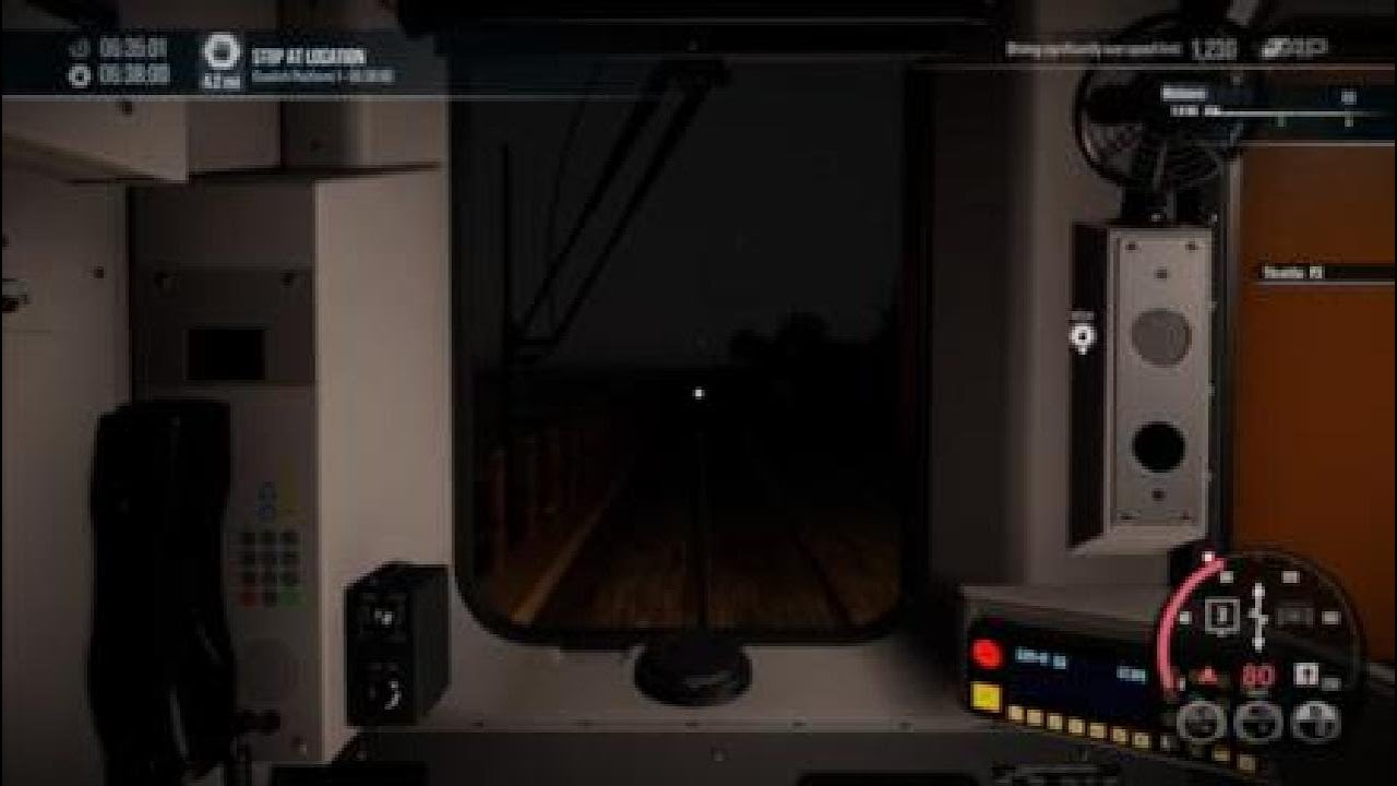 Train sim world 6 Plymouth to Dresden route at nighttime