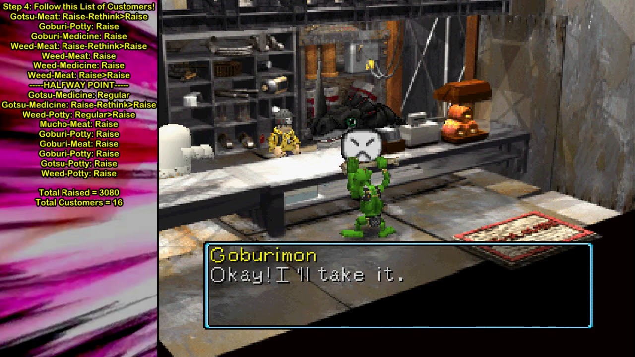 Digimon World - How to Manipulate Monochromon's Shop Casually