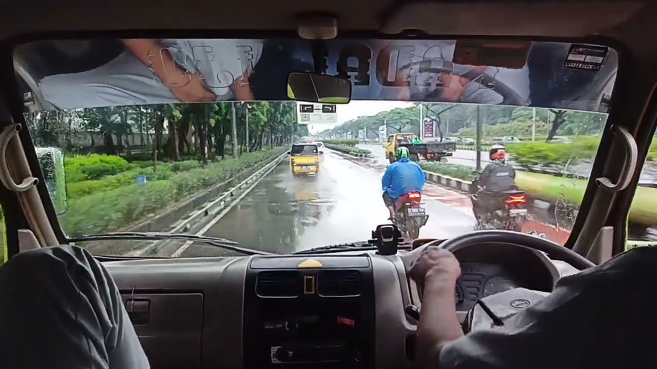 (part:002)Jakarta Pagi Hari di Guyur Hujan #viral #vidio @Elyef01 