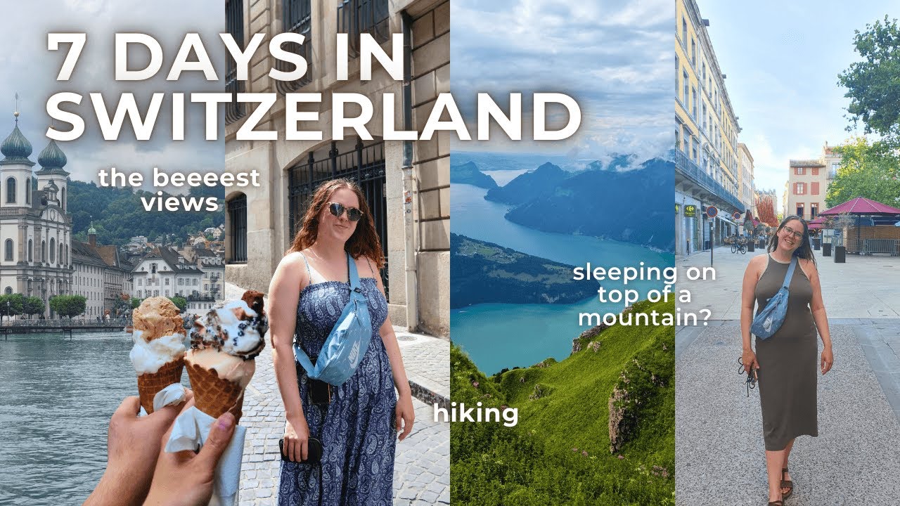 7 days in Switzerland ⛰️🚗Come with us on a roadtrip & sleep on top of a mountain 🧡