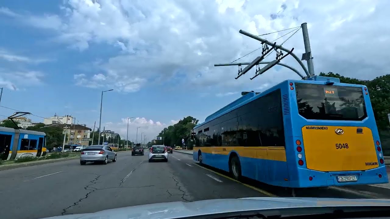 Drive through Sofia, Bulgaria...