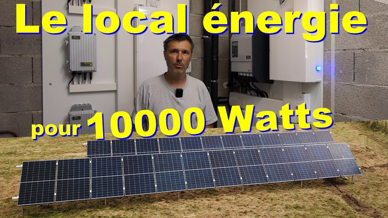 👨‍🔧Local énergie pour 10000 Watts de modules photovoltaïques ⚡🌞Visite / calculs