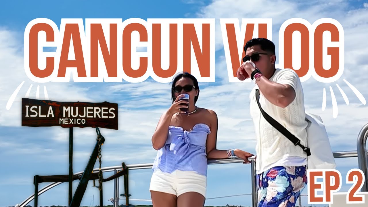 CANCUN VLOG EP 2 I Dolphin & Shark Encounter | Playa Norte, Isla Mujeres | Coco Bongo | Tacos