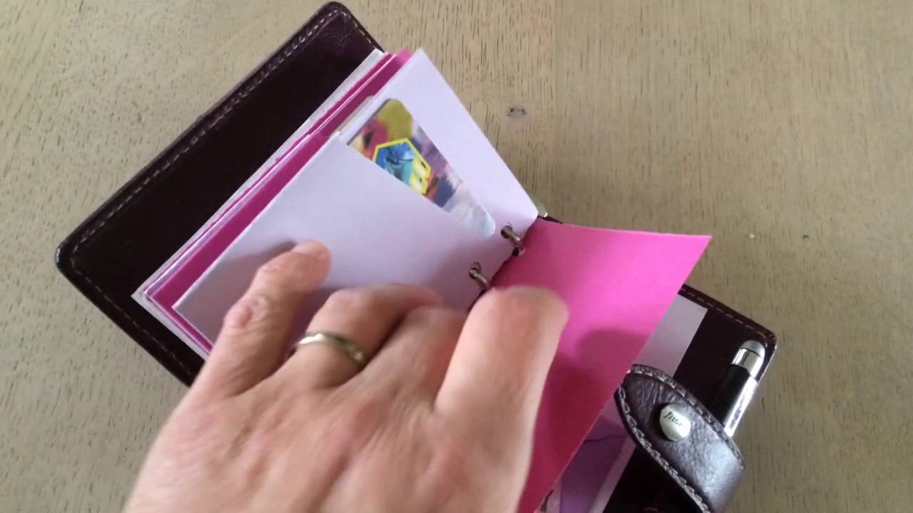 Filofax mini Malden Purple wallet in Dutch