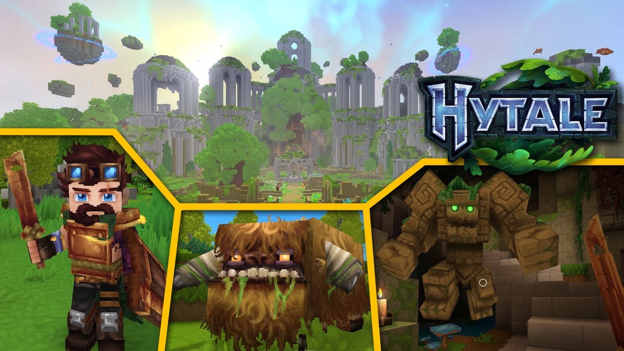 1 Hour of HYTALE || The Forgotten Temple & Building a Home