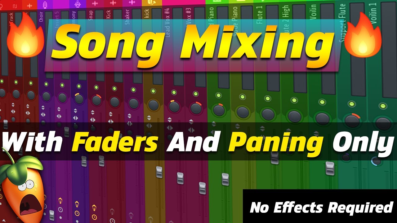 Song Mixing With Faders And Panning Only