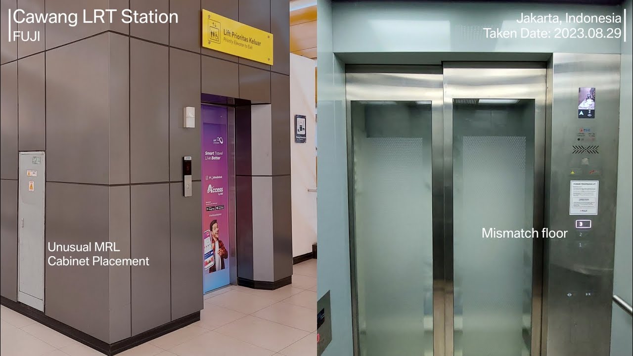 FUJI MRL Elevators at Cawang LRT Station, Jakarta