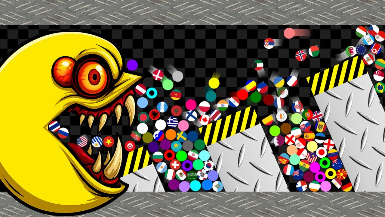 Escape From Pac Man Monster #2 - Survival Marble Race