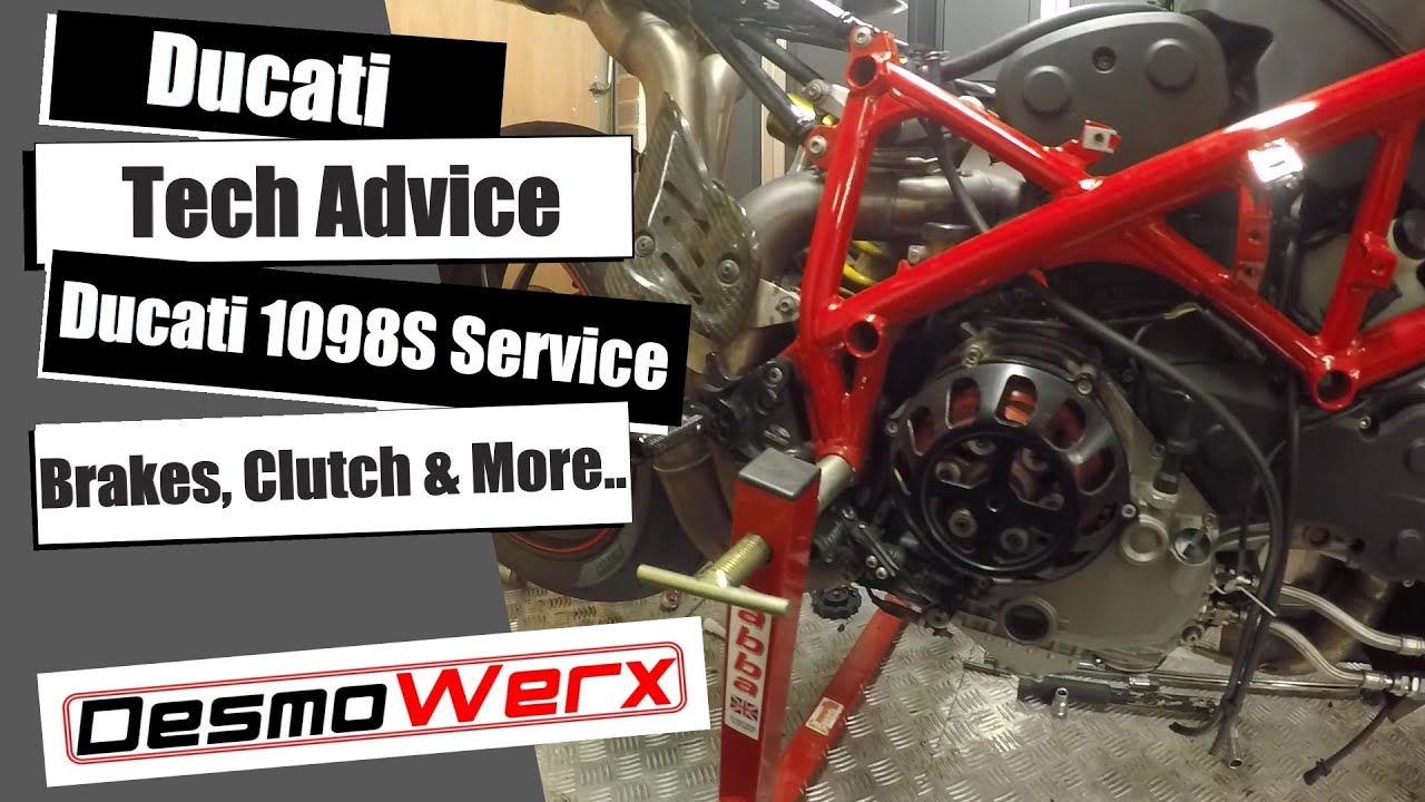 Ducati 1098S Service - Video 2 Brakes, Clutch and Rear Sprocket Carrier