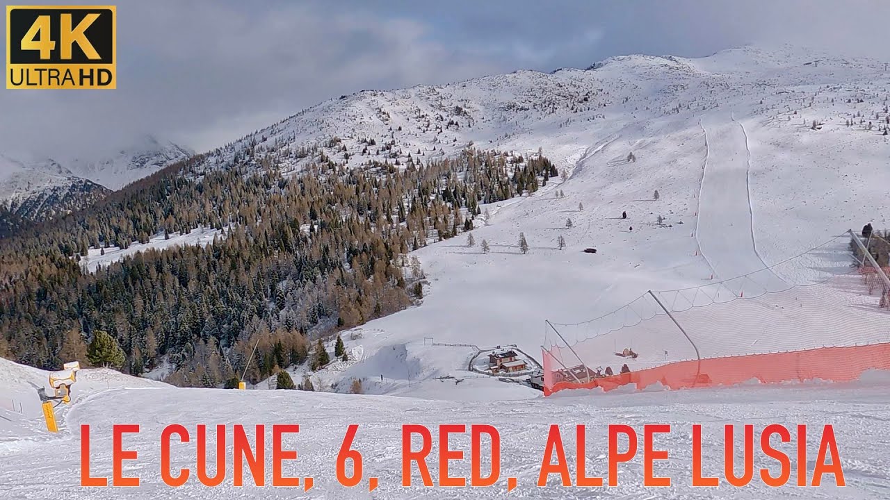 ⛷️ Le Cune 6 RED, Alpe Lusia, 4K
