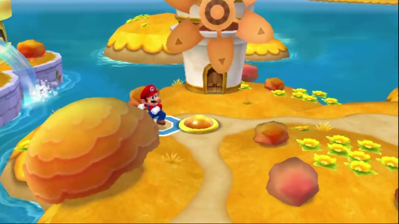 Mario sports mix dodgeball flower cup secret path right