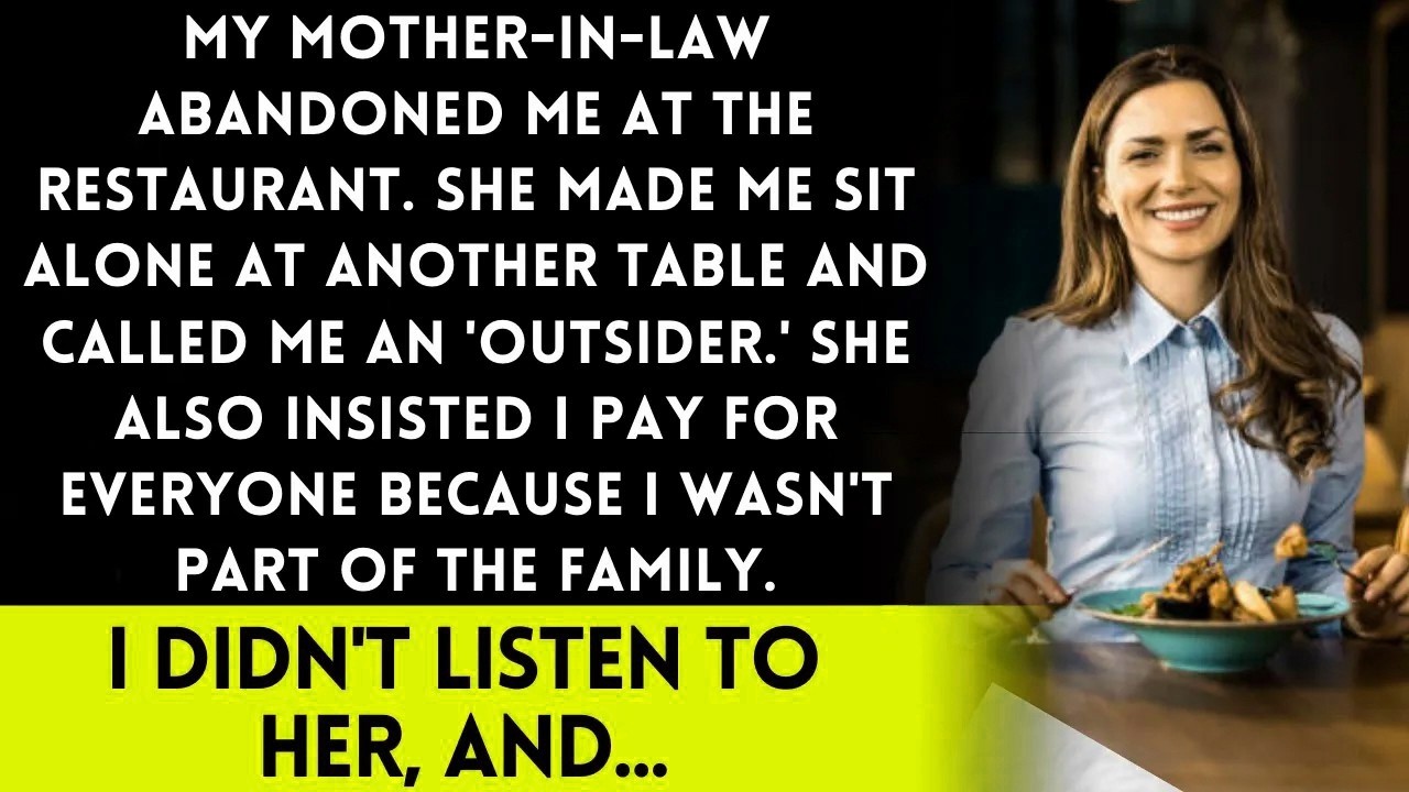 When My Husband's Mom Insulted Me for Not Being Family, I Chose to Accept and Succeed Despite I