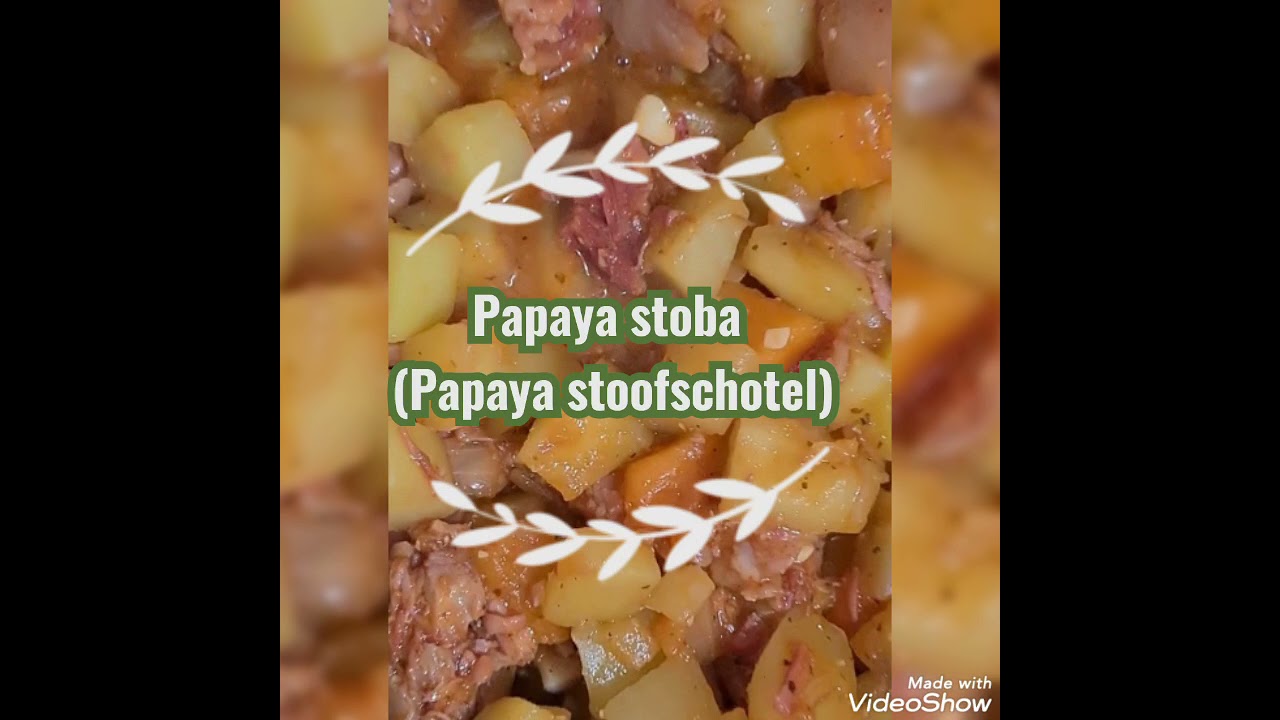 Moms cooking 1.0| Papayastoba {Papaya stoofschote} SURPRISE!!!