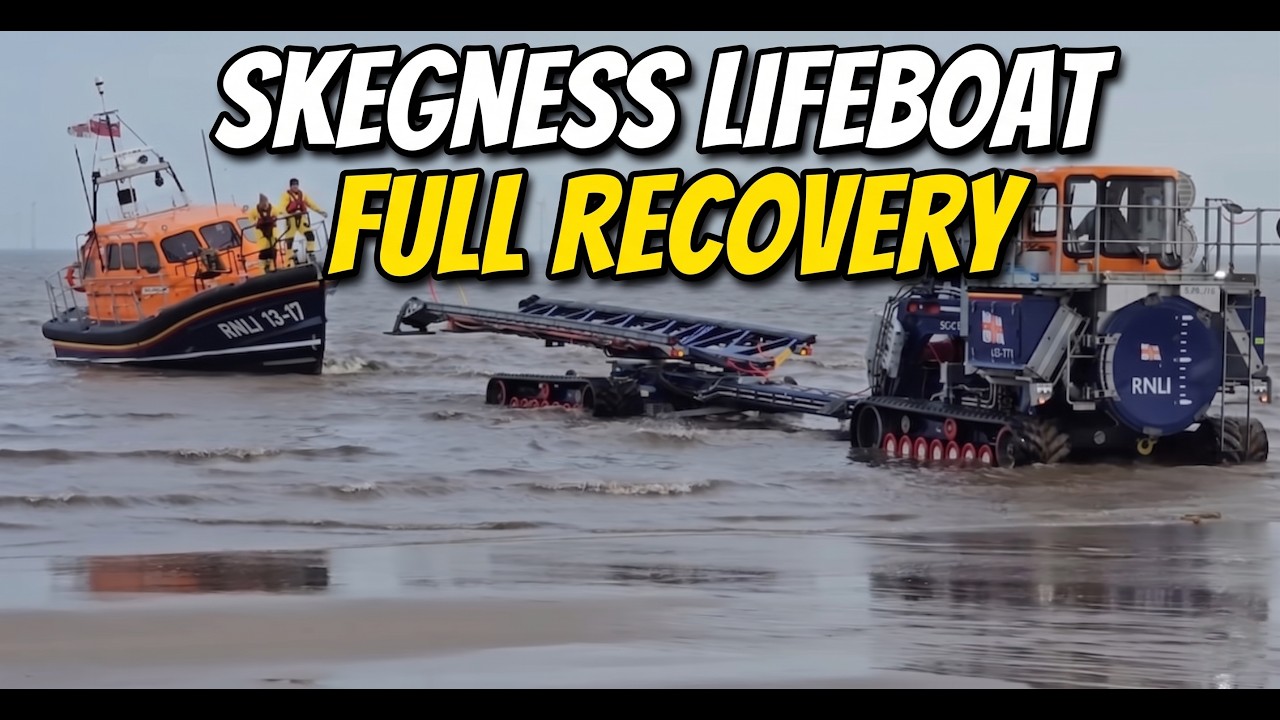 RNLI Recovering lifeboat. Skegness