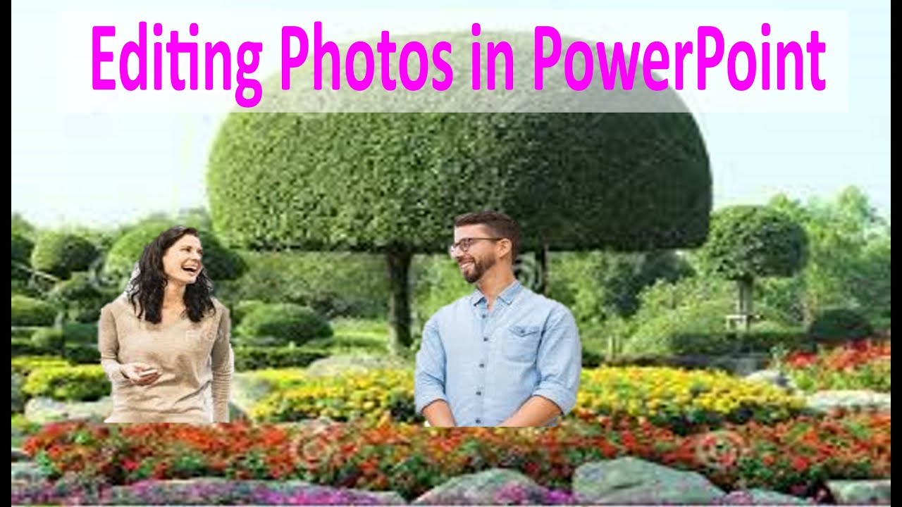 Editing photos in PowerPoint