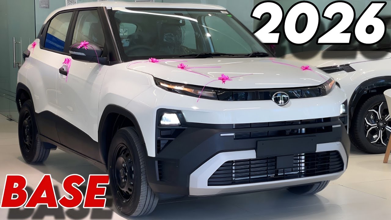 2026 TATA PUNCH Base Model ₹5.60 LAKH😍| 2026 PUNCH SMART Model White Color Detailed Review & Feature