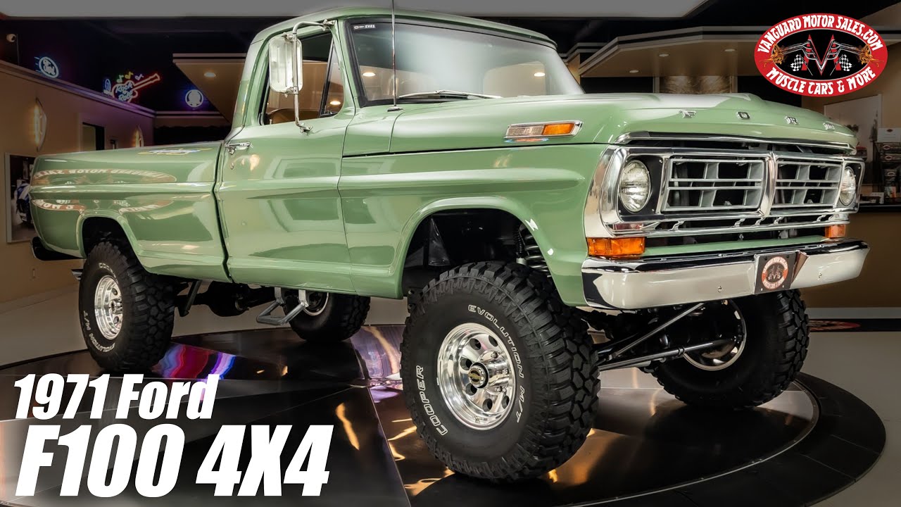 1971 Ford F100 4X4 Pickup For Sale Vanguard Motor Sales #5083