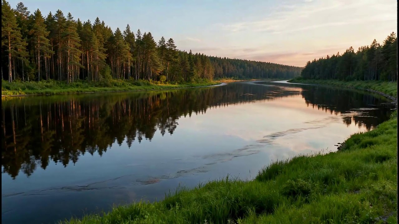 LIVE: Tranquil River & Pines | Sleep & Study Ambience | White Noise Room 4K