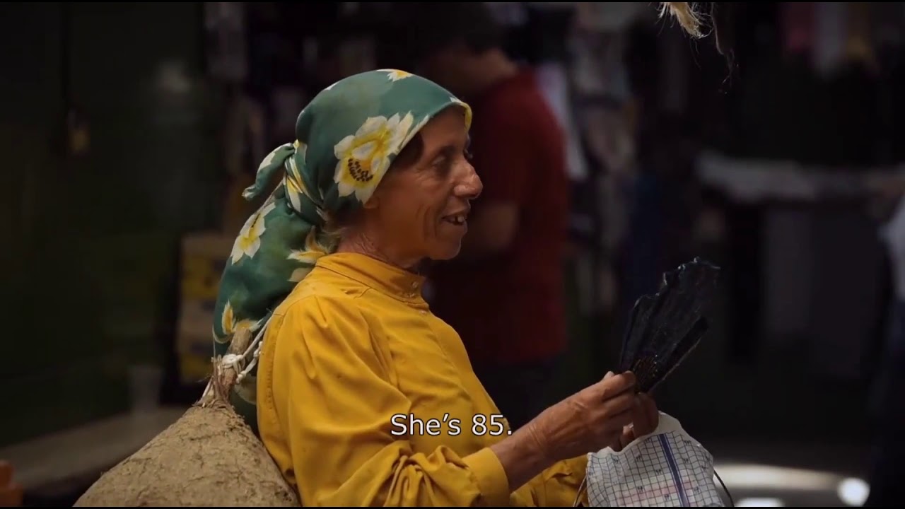 Hatidze Muratova Travels Into Skopje to Sell Her Honey - Honeyland (2019)