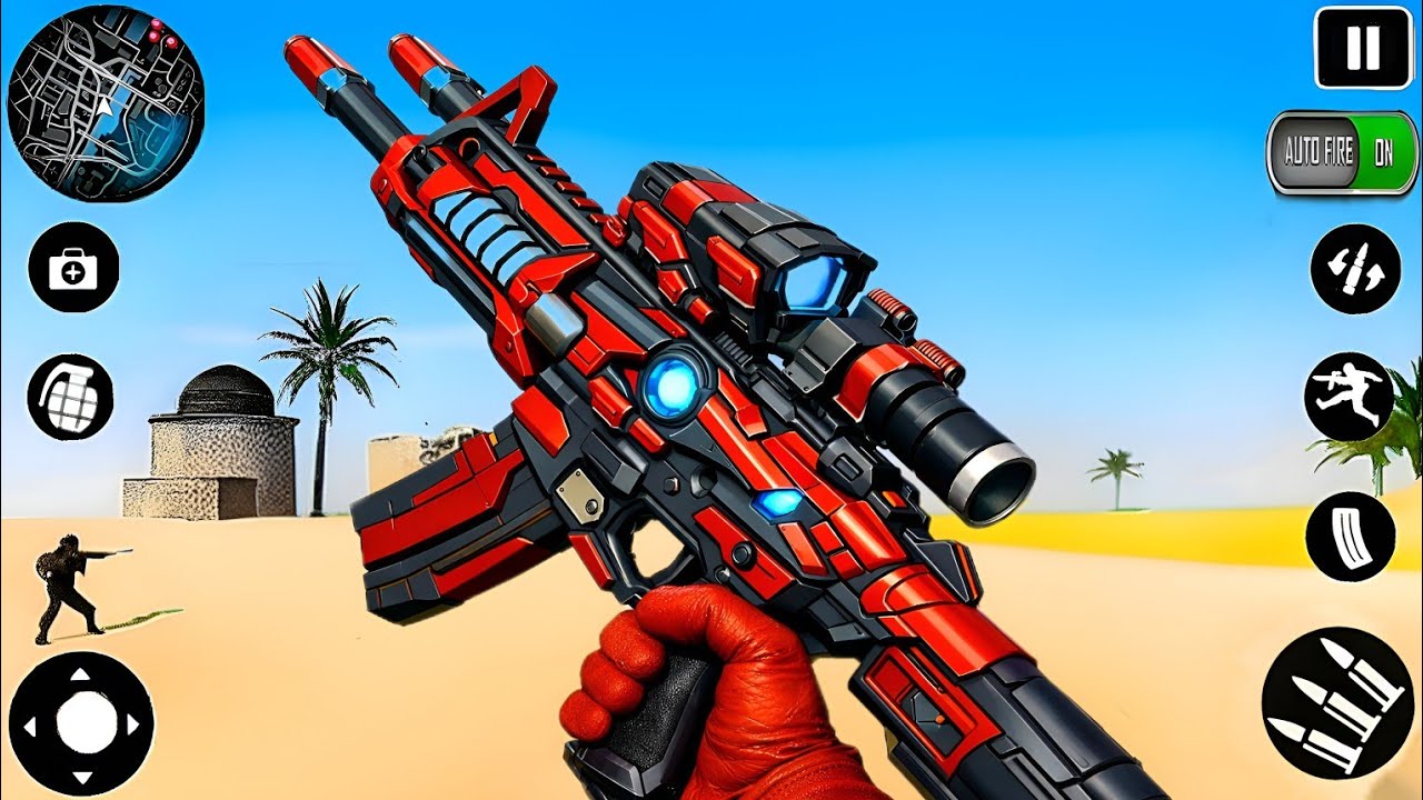 FPS-игра про стрельбу из роботов с оружием - Gun Game 3D - Android GamePlay