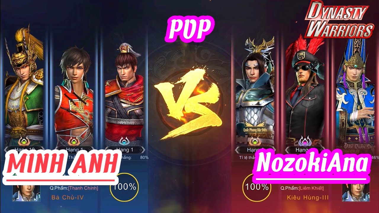 PvP Gặp Idol NozokiAna Đ&aacute;nh kh&eacute;t qu&aacute; | Dynasty warriors: overlords VNG