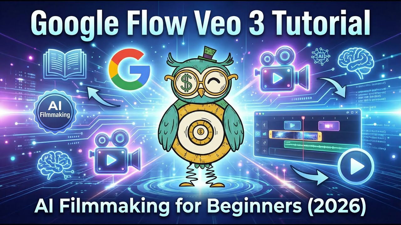 Google Flow Veo 3 Tutorial | AI Filmmaking for Beginners (2026)