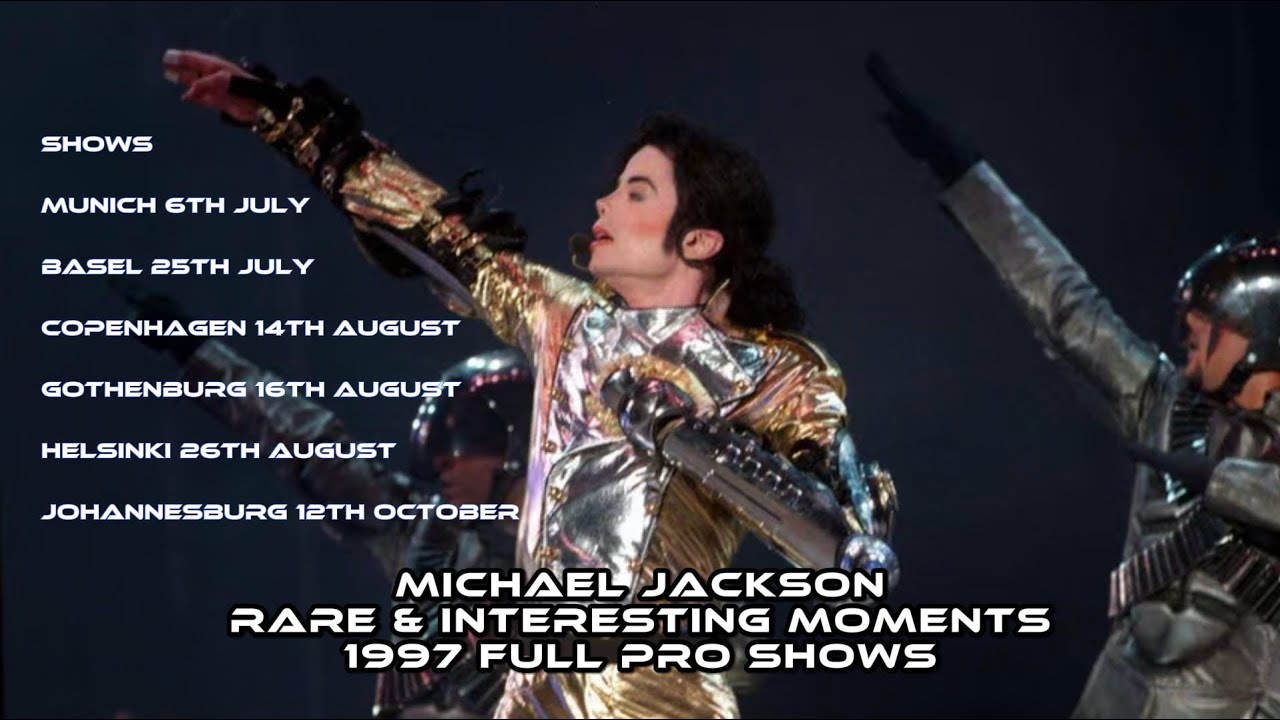 Michael Jackson | Rare and interesting moments on stage 1997 edition (full pro shows only)