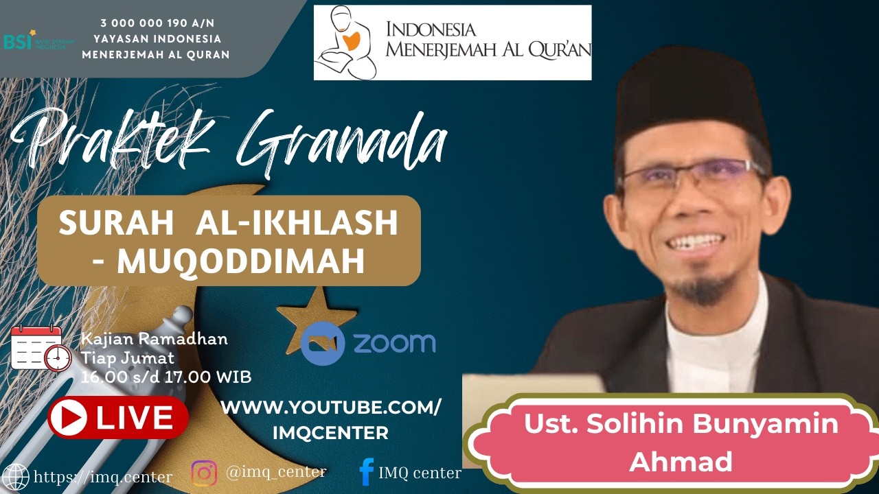 Surat Al Iklash Mukadimah 20260306, Ustd Solihin Bunyamin Ahmad