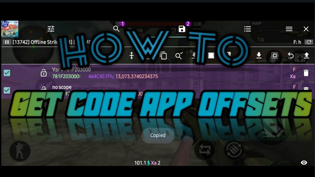 HOW TO GET CODE APP (XA) OFFSETS || GAME GUARDIAN