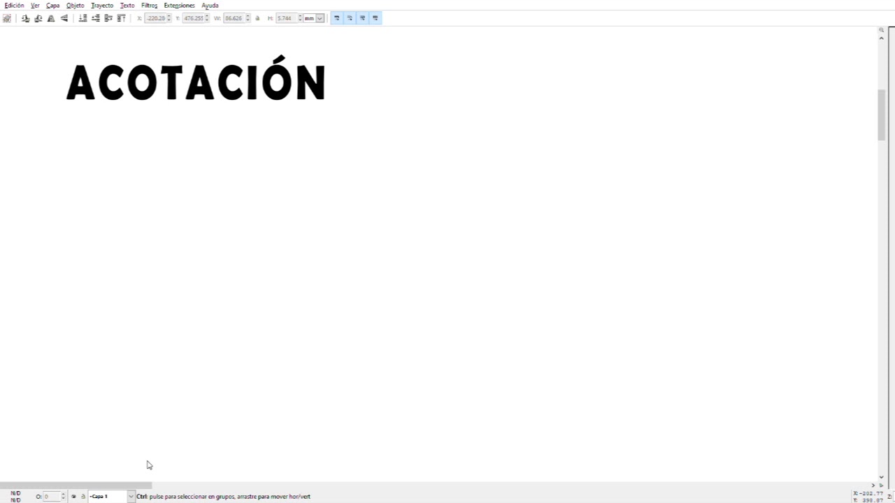 Acotación, ángulos