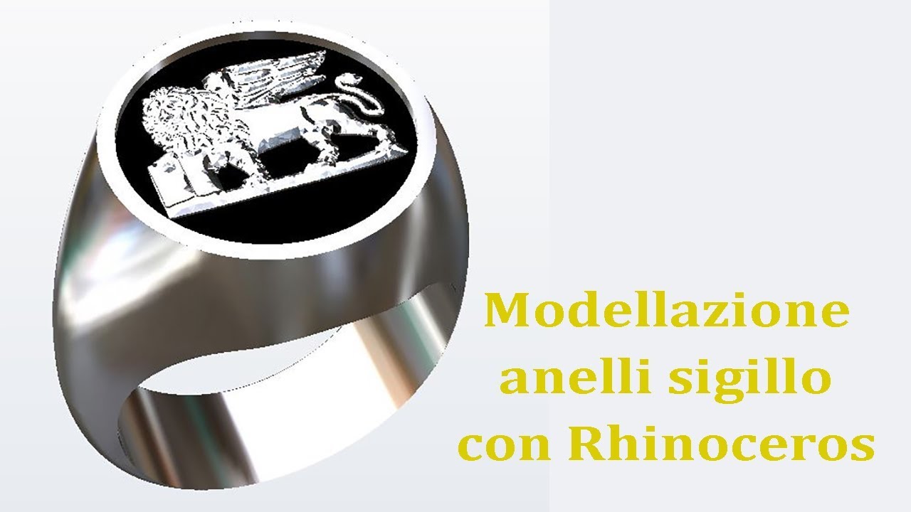 Modellazione anello sigillo - Fonderiapassarelli