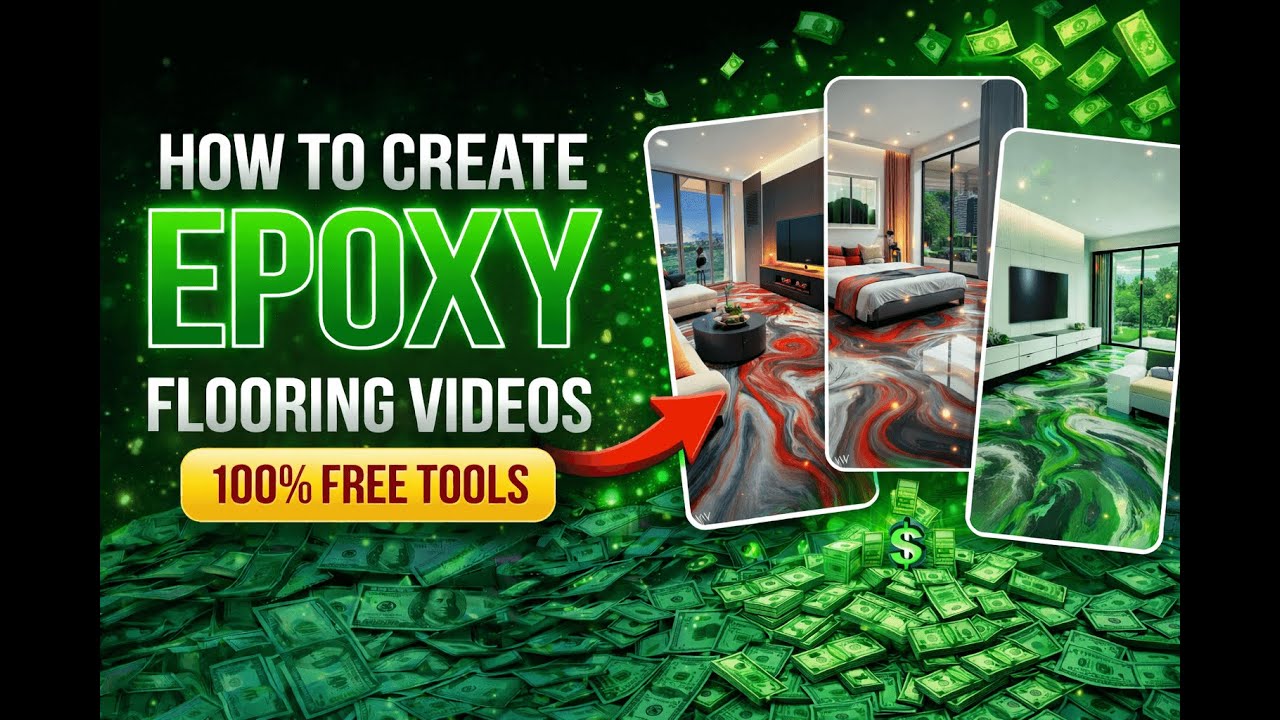 Create Viral Epoxy Flooring Videos with AI (100% FREE)