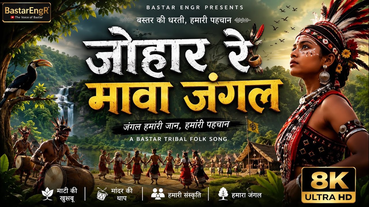 जोहार रे मावा जंगल 🌿 | Bastar Tribal Folk Song 2026 | Adivasi Song | Gondi Song | BastarEngR